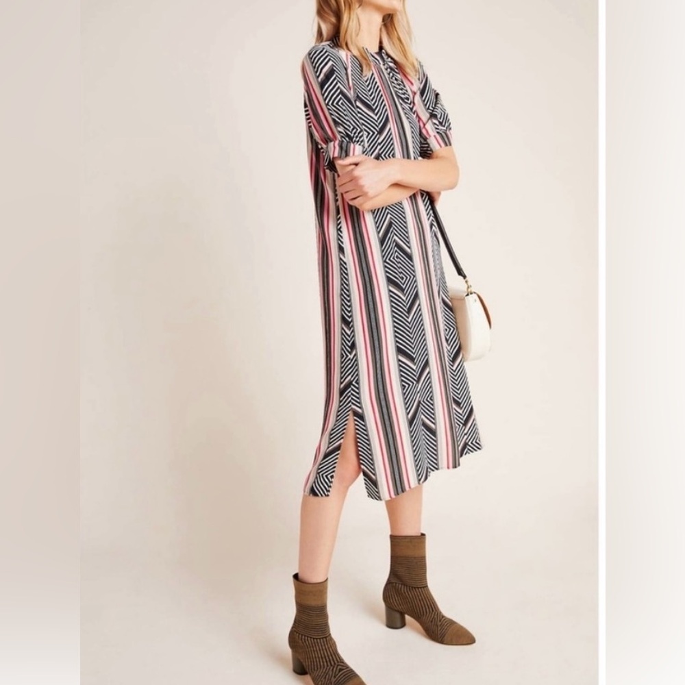 Anthropologie McKenzie Mock Neck Tunic Dress - Size M - Picture 1 of 11